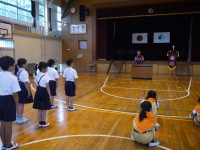 少年消防クラブ入退団式