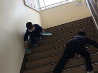 避難訓練後掃除② 避難訓練後掃除②